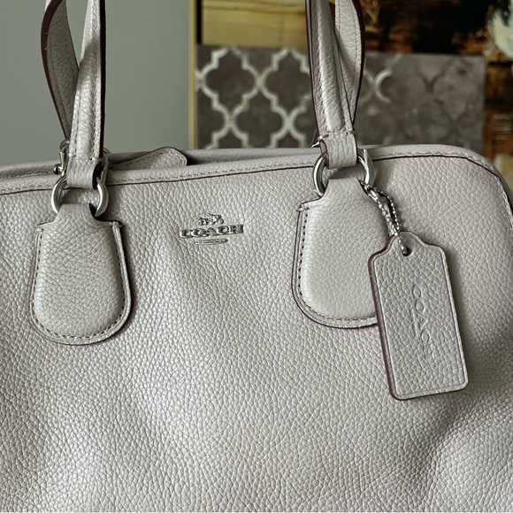 NWT Coach NOLITA SATCHEL IN PEBBLE LEATHER Grey Birch(F59180) - Picture 3 of 7
